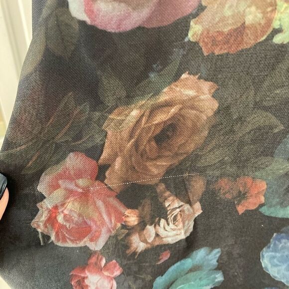 Black Sheer Floral Blouse | L | Mossimo - Picture 3 of 5